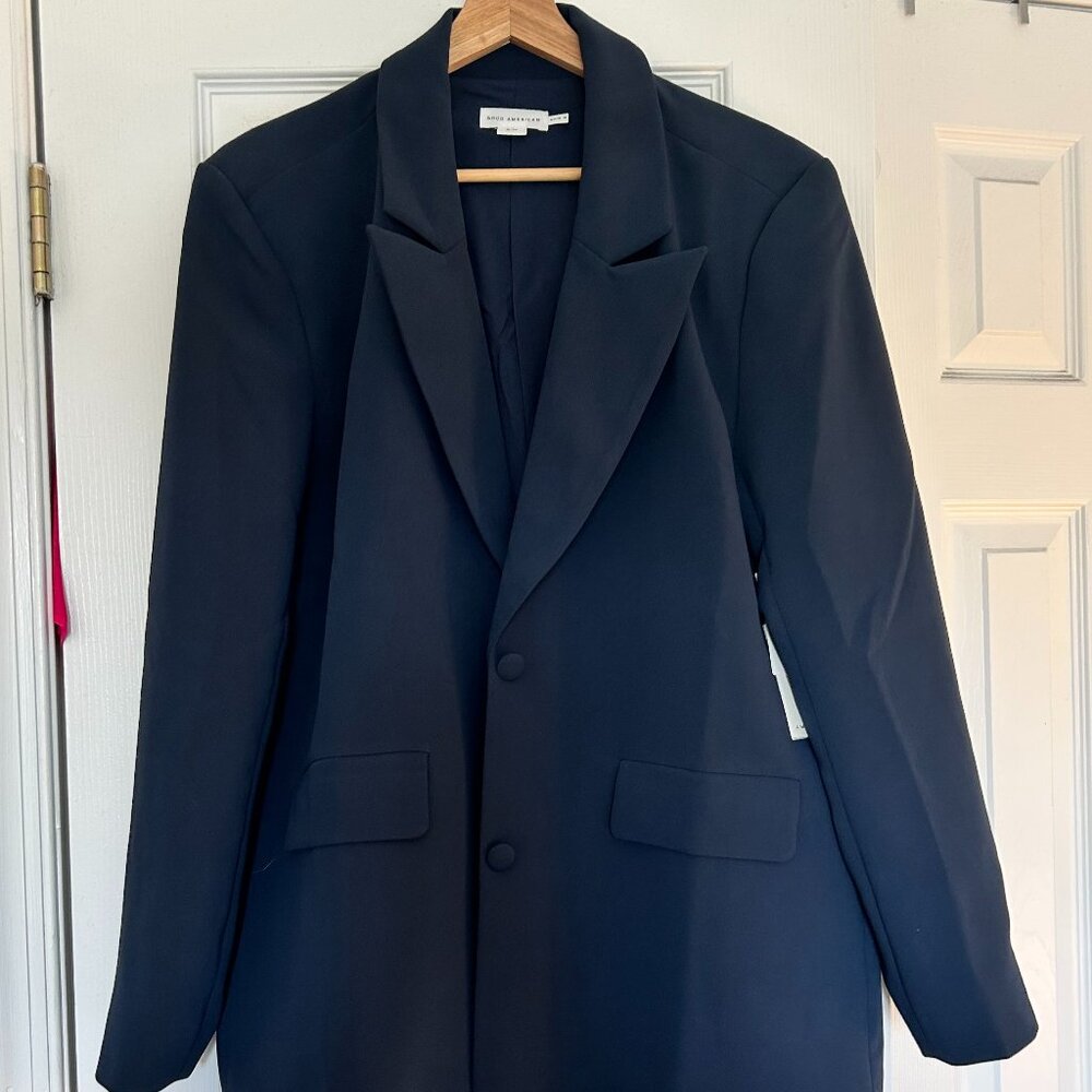 Brand New with Tags Oversized Good American Navy Suit - Women's Size small